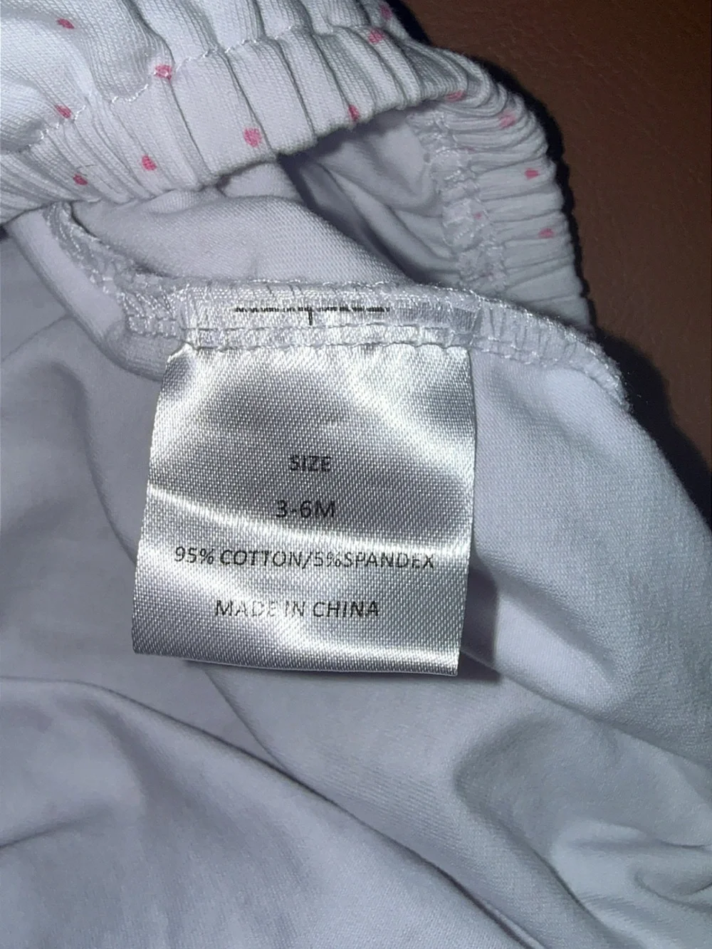 Pristine Stitchy Fish 3-6 months ruffle “Kate” Embroidered Pink Dot Gown